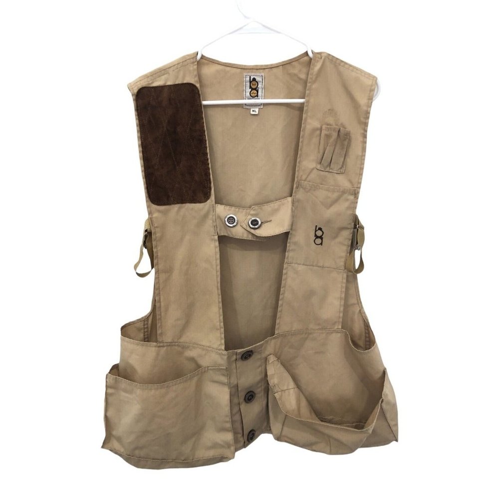 Vintage Bob Allen‎ Sportswear Shooting Vest Shoulder Pad Mens Large USA Made